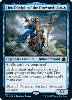 Light Play, English MTG Regular Lier, Disciple of the Drowned Innistrad: Midnigh - Image 1