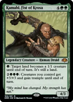 Light Play, English MTG Regular Kamahl, Fist of Krosa Dominaria Remastered Magic - Image 1