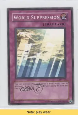 World Suppression Unlimited YuGiOh Pharaoh's Servant #PSV-020 2002 READ 1a1 - Image 1