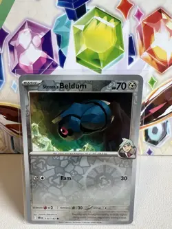 Steven’s Beldum 143/182 Common Reverse Holo - Pokemon TCG Destined Rivals NM - Image 1