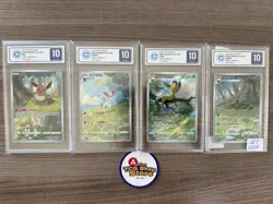 Ccic 10 Set2025 Eevee / Umbreon/ Sylveon /leafeon Pokemon Tcg Chn Gem Pack Vol2 - Image 1