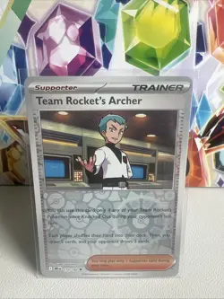 Team Rocket’s Archer 170/182 Reverse Holo Uncommon Pokemon Destined Rivals NM - Image 1