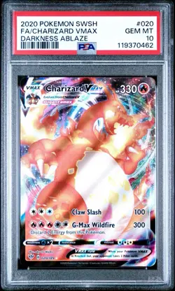 2020 Pokemon Darkness Ablaze - Charizard VMAX No. 20 PSA 10 - Image 1