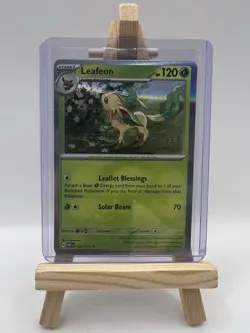 POKEMON LEAFEON HOLO 005/131 PRISMATIC EVOLUTIONS PACK Fresh - Image 1