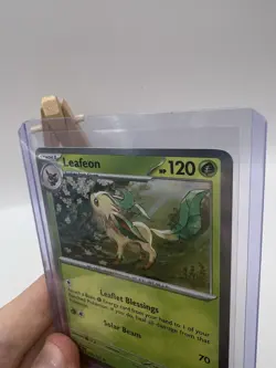 POKEMON LEAFEON HOLO 005/131 PRISMATIC EVOLUTIONS PACK Fresh - Image 3