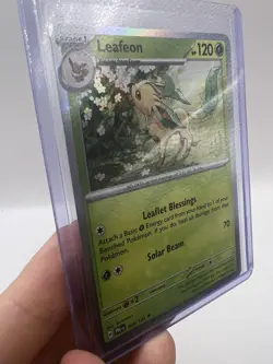 POKEMON LEAFEON HOLO 005/131 PRISMATIC EVOLUTIONS PACK Fresh - Image 5