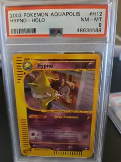 PSA 8 NM-MINT Hypno Holo Pokemon 2003 Aquapolis #H12 - Image 1