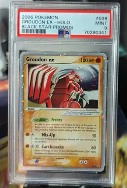 Groudon EX Holo Black Star Promo #038 Vintage Pokemon 2006 - PSA 9 MINT - Image 1
