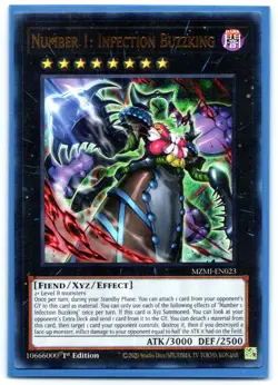 Number 1: Infection Buzz King - MZMI-EN023 - Ultra Rare - YuGiOh - Near Mint - Image 1