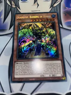 YUGIOH DUAMUTEF, BLESSING OF HORUS SECRET RARE 1ST ED AGOV-EN012 - Image 1