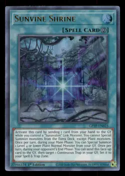 Yugioh Sunvine Shrine #GFTP-EN025 Ghosts From the Past LP - Image 1