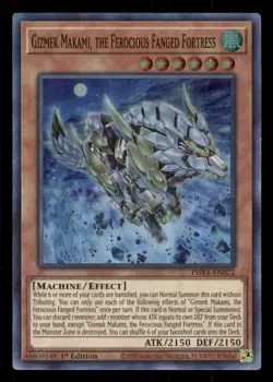 Yugioh Gizmek Makami, the Ferocious Fanged Fortress #PHRA-EN022 Phantom Rage LP - Image 1