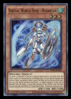 Yugioh Virtual World Hime - Nyannyan #PHRA-EN099 Phantom Rage LP - Image 1