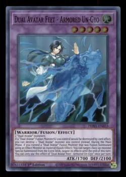 Yugioh Dual Avatar Feet - Armored Un-Gyo #PHRA-EN033 Phantom Rage LP - Image 1