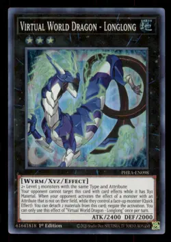 Yugioh Virtual World Dragon - Longlong #PHRA-EN098 Phantom Rage LP - Image 1