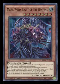 Yugioh Maha Vailo, Light of the Heavens #BLVO-EN024 Blazing Vortex LP - Image 1