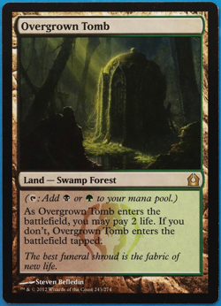 Overgrown Tomb Return to Ravnica NM Land Rare MAGIC CARD (ID# 499312) ABUGames - Image 1