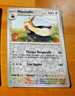 POKEMON FLAMMES OBSIDIENNES CARD REVERSE CARTE 172/197 FR OBF MINT - Image 1