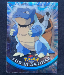 Blastoise #09 - Pokemon Card Foil Holo Topps TV Series 1 Blue Logo MP/HP - Image 1