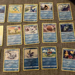 Pokemon - Panpour Abalugg Sharpedo Bergmite Water Card Bundle (15 Cards) - Image 4