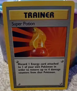 Super Potion Trainer Card 90/102 Original Base Set From 1995 MINT Condition - Image 1