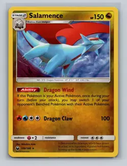 Pokemon TCG Salamence S&M Celestial Storm 106/168 Cosmos Holo Rare Card NM - Image 1