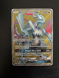 Pokemon White Kyurem GX SM141 Full Art Black Star Promo Card - Image 1