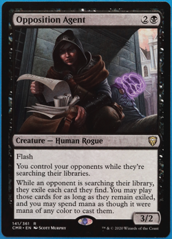 Opposition Agent Commander Legends NM Black Rare MTG CARD (ID# 499304) ABUGames - Image 1