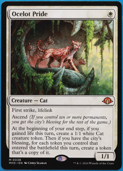 Ocelot Pride Modern Horizons 3 NM Mythic Rare MAGIC CARD (ID# 499300) ABUGames - Image 1