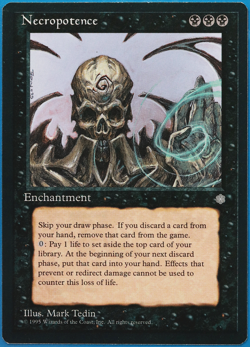 Necropotence Ice Age NM Black Rare MAGIC GATHERING CARD (ID# 499296) ABUGames - Image 1
