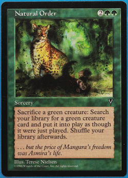 Natural Order Visions NM Green Rare MAGIC GATHERING CARD (ID# 499292) ABUGames - Image 1