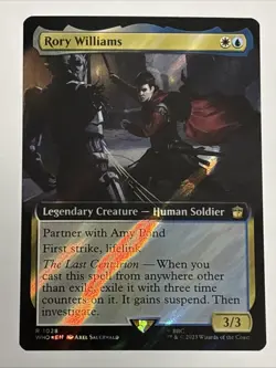 MTG Doctor Who Rory Williams Extended Art Surge Foil 1028 NM Rare - Image 1