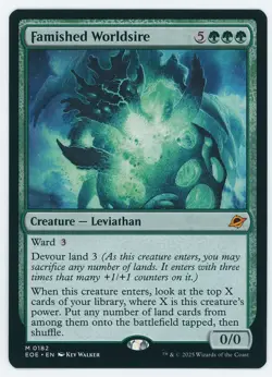 Famished Worldsire Foil 0182 EOE NM/MT [Edge of Eternities:MTG] - Image 1