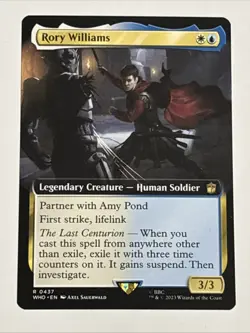 MTG Universes Beyond: Doctor Who Rory Williams Extended Art 0437 NM Rare - Image 1