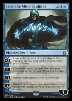 MTG English Jace, the Mind Sculptor NM Foil Eternal Masters - Image 1