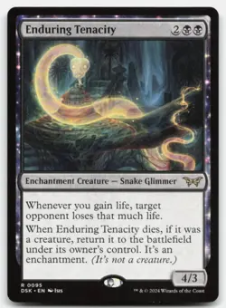 MTG Enduring Tenacity R Duskmourn: House of Horror 95 LP - Image 1