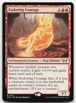 MTG Enduring Courage R Duskmourn: House of Horror 133 LP - Image 1