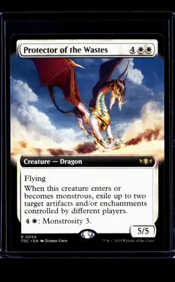 2025 MTG Tarkir Dragonstorm Commander Extended Art #54 Protector of the Wastes - Image 1