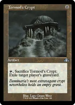 MTG Tormod's Crypt - Foil - Retro Frame, Dominaria Remastered, Lightly Played, E - Image 1