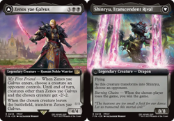MTG Zenos yae Galvus // Shinryu, Transcendent Rival - Foil - Extended Art, Final - Image 1