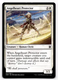 MTG Magic the Gathering Angelheart Protector (3/457) Zendikar Rising - Image 1