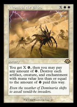 MTG Wrath of the Skies - Foil - Retro Frame, Modern Horizons 3, Lightly Played, - Image 1