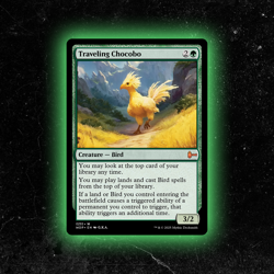 Traveling Chocobo - Custom Magic: The Gathering Card - High-Quality - Image 1