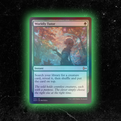 FOIL - Worldly Tutor - Custom Magic: The Gathering Card - High-Quality - Image 1