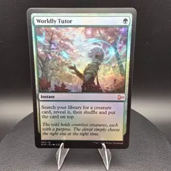 FOIL - Worldly Tutor - Custom Magic: The Gathering Card - High-Quality - Image 2