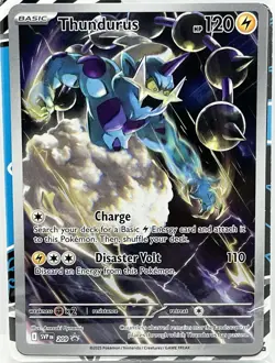 Thundurus SVP 209 Black Bolt Black Star Promo Pokemon Card Sealed with Dividers - Image 1