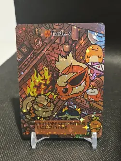 Flarie V Pokiebubies V2 1st Edition Fan Art Chef Ken Lee Pokemon Flareon 103 - Image 1
