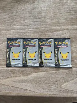 Lot Of 5 Pokemon Celebrations Booster Pack “25th Anniversary” Free Shipping - Image 1