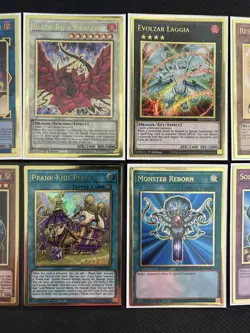 Yugioh Lot of 10 Gold Rare Cards - Blue Eyes, Solemn Judgment, Black Rose Dragon - Image 3