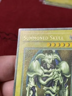 YuGiOh Summoned Skull Heavy Faded Misprint MRD-003 Metal Raiders Ink Error LP - Image 3